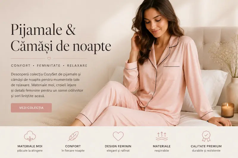 Pijamale și Cămăși de noapte – Stil și Confort Pentru Serile Tale