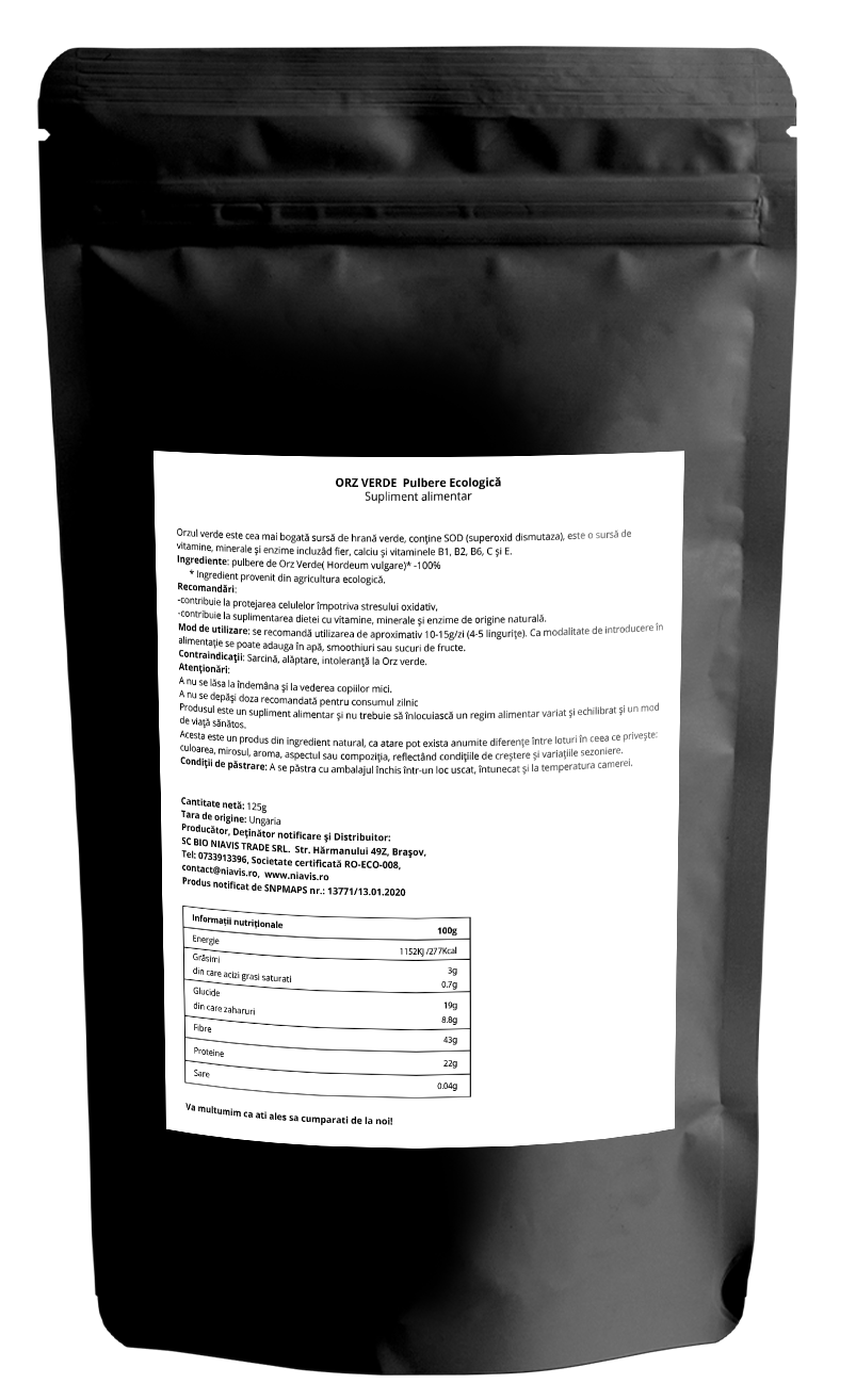 Orz Verde Pulbere Ecologica/BIO 125g