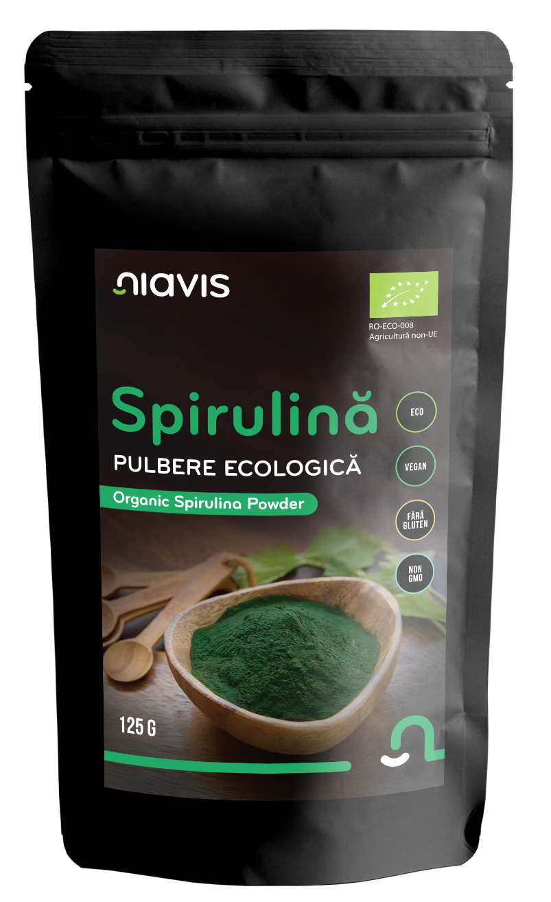 Spirulina Pulbere Ecologica/BIO 125g - Supliment Natural