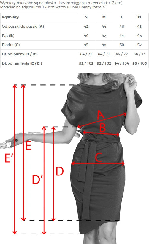 240-4 ROXI rochie cu fusta si curea asimetrica - culoare maslinie