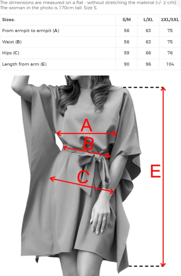 287-43 SOFIA Rochie tip fluture cu centură legată la talie - albastru deschis