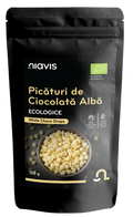 Picaturi de Ciocolata Alba Ecologice/BIO 125g