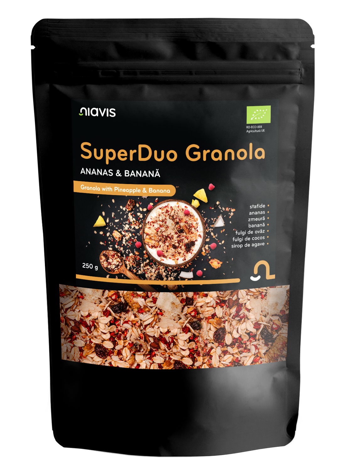 SuperDuo Granola - Ananas & Banana Ecologica 250g