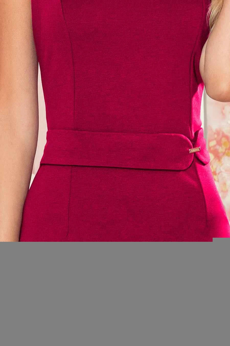 301-4 TAMARA Rochie midi elegantă cu CUREA - VISINIUVIE