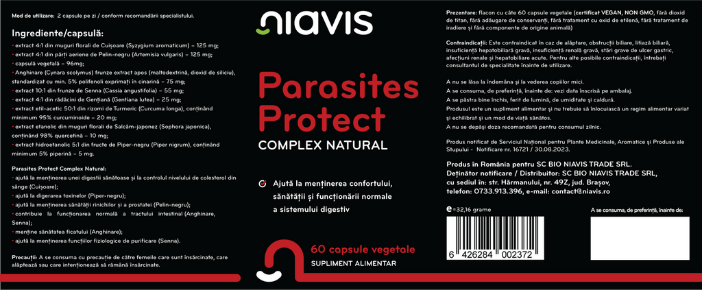 Parasites Protect Complex Natural 60cps