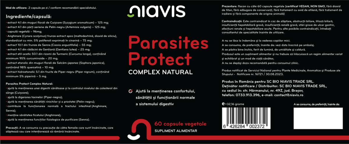 Parasites Protect Complex Natural 60cps