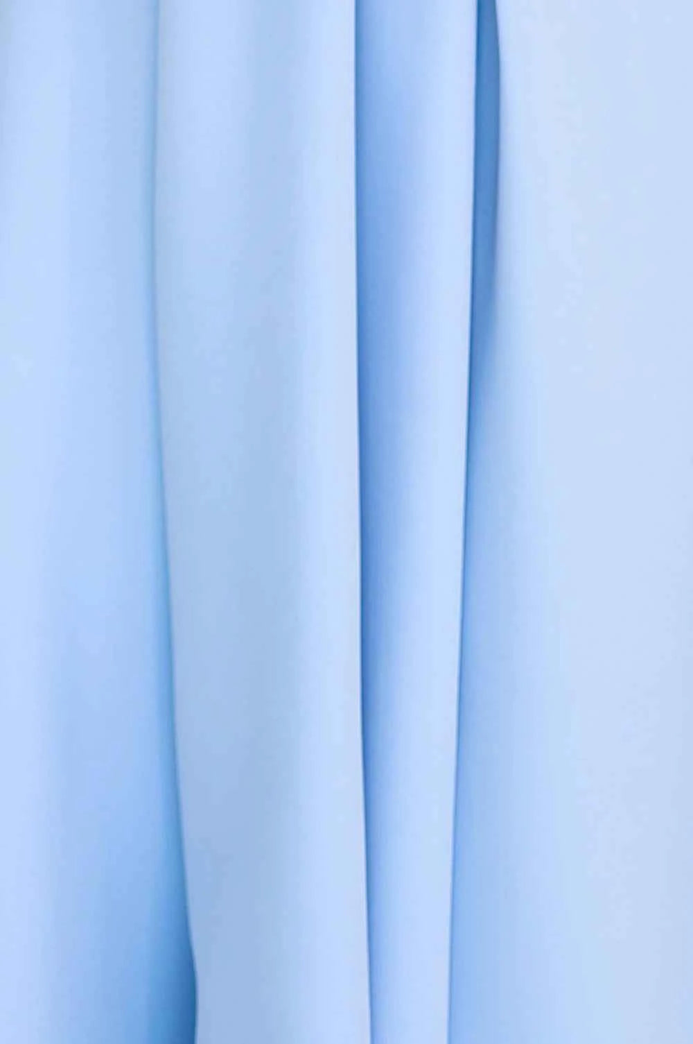 348-12 SCARLETT - rochie midi evazată cu decolteu plic și curea - albastru deschis