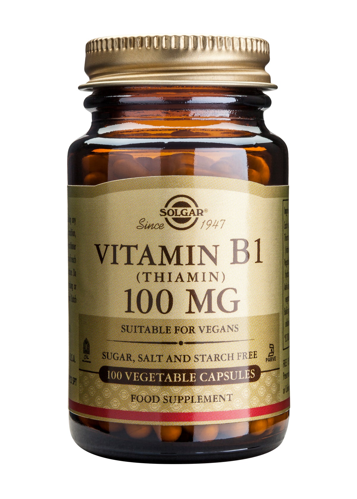 Vitamin B1 100mg 100 veg.caps.