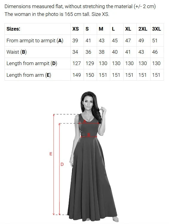 411-13 CRYSTAL rochie lungă strălucitoare cu decolteu - albastru deschis cu sclipici