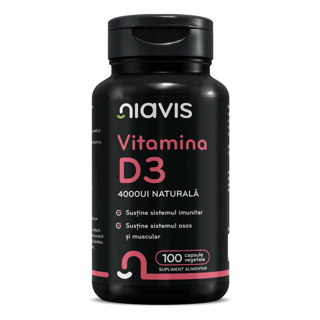 Vitamina D3 4000ui Naturala 100 cps