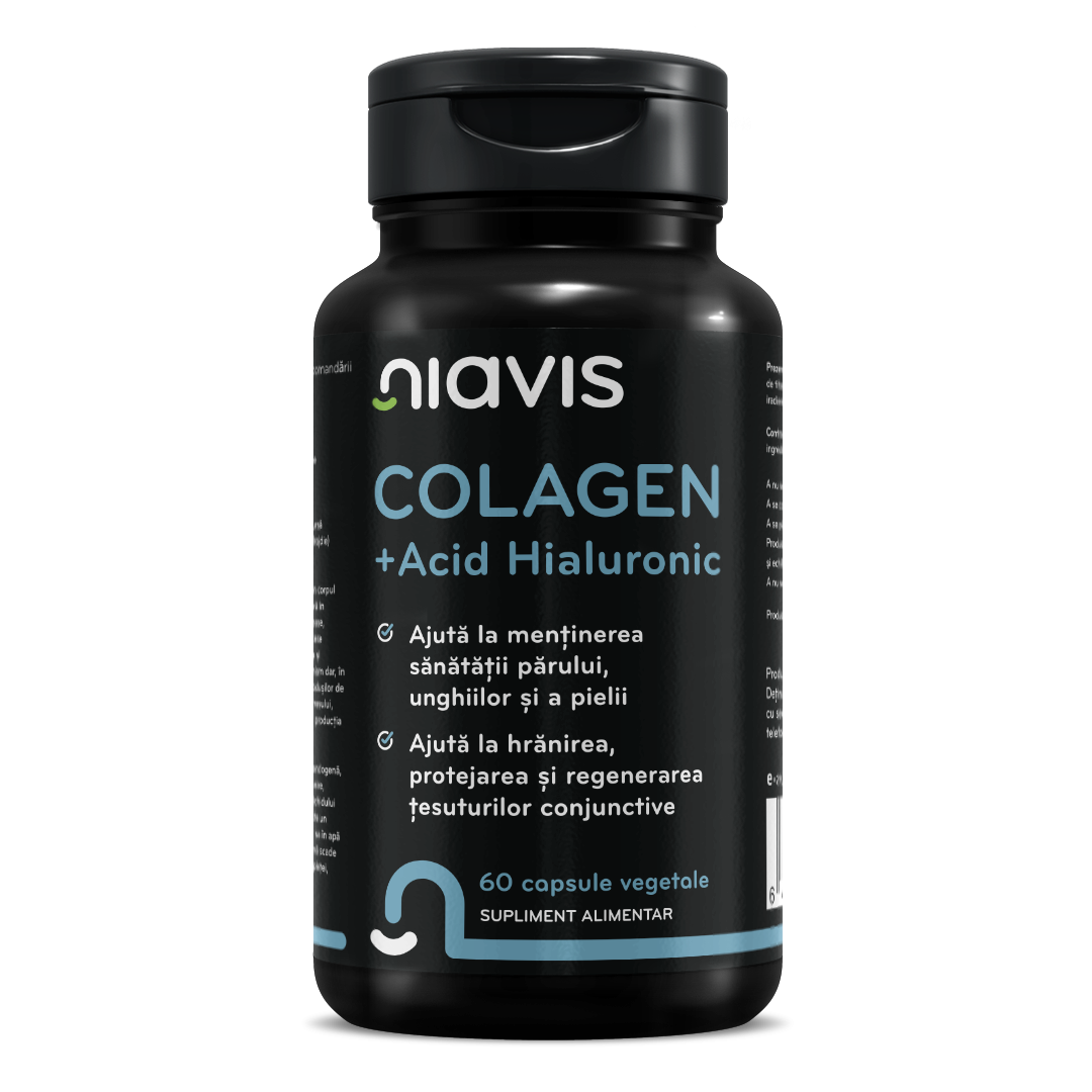 Colagen si Acid Hialuronic 60cps - Supliment Esențial pentru Frumusețe