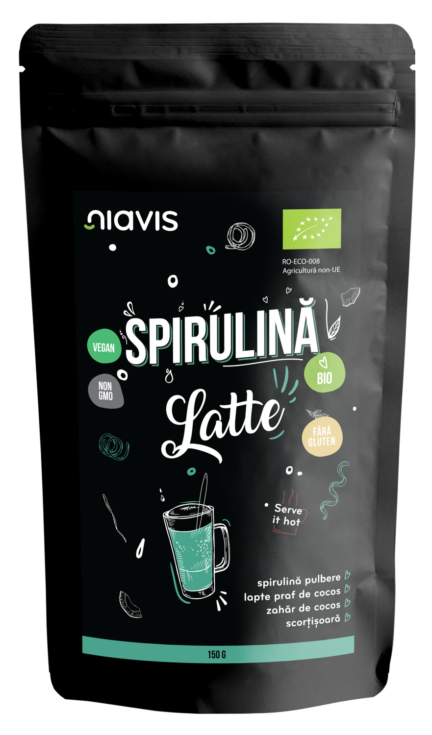 Spirulina Latte Pulbere Ecologica/Bio 150g