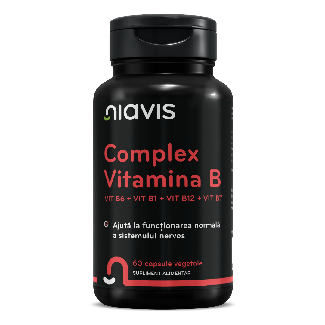 Vitamina B Complex - Vit B6 + Vit B1 + Vit B12 + Vit B7 60CPS
