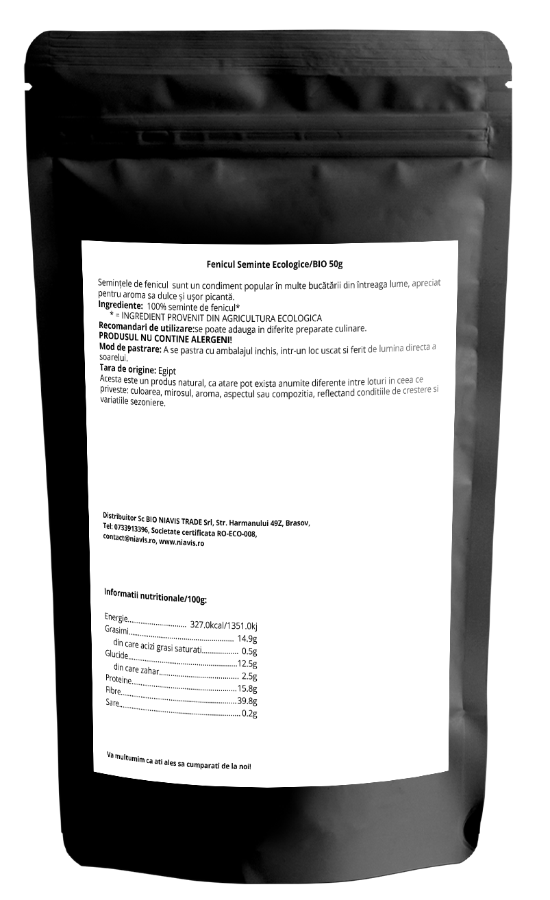 Fenicul Seminte Ecologice 50g