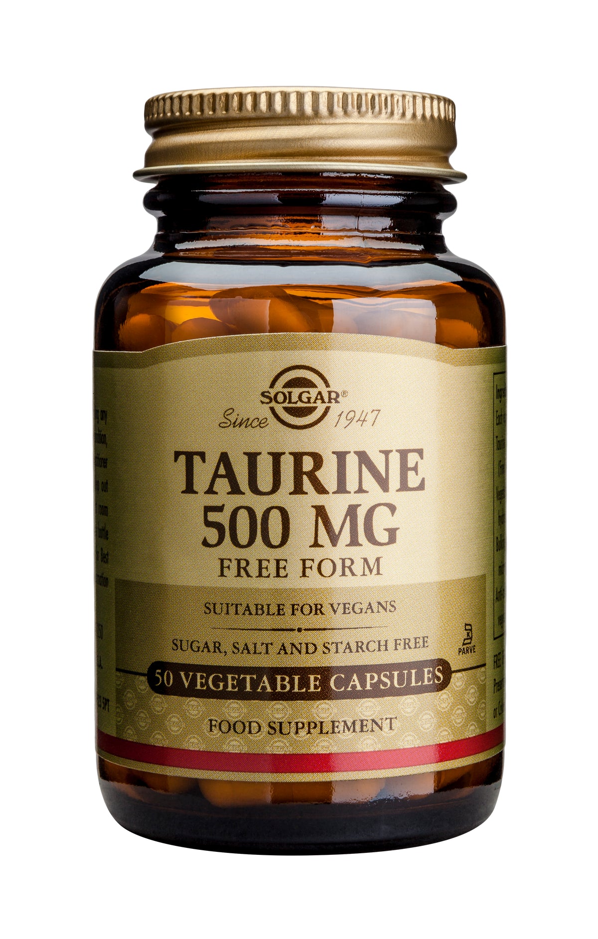 Taurine 500mg 50 veg caps