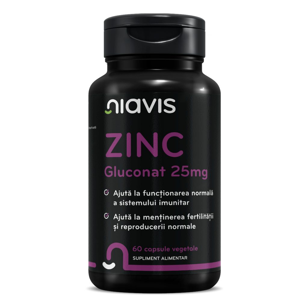 Zinc Gluconat 25mg - Supliment Esențial pentru Sănătate