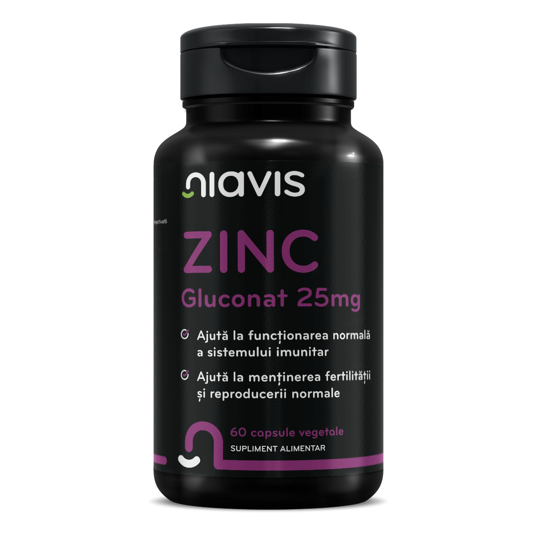 Zinc Gluconat 25mg - Supliment Esențial pentru Sănătate