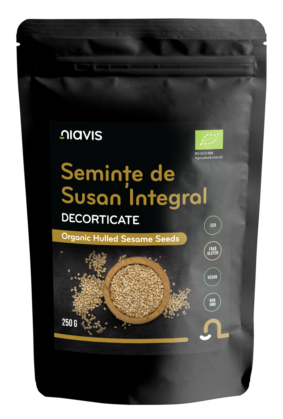 Seminte de Susan Integral  Decorticate Ecologice/BIO 250g