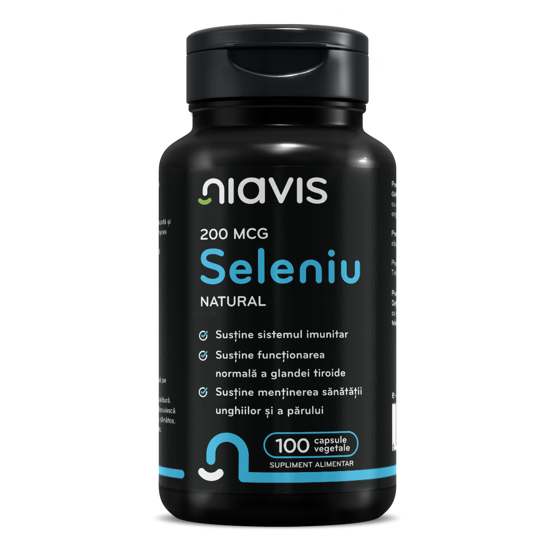 Seleniu Natural 200mcg 100 cps