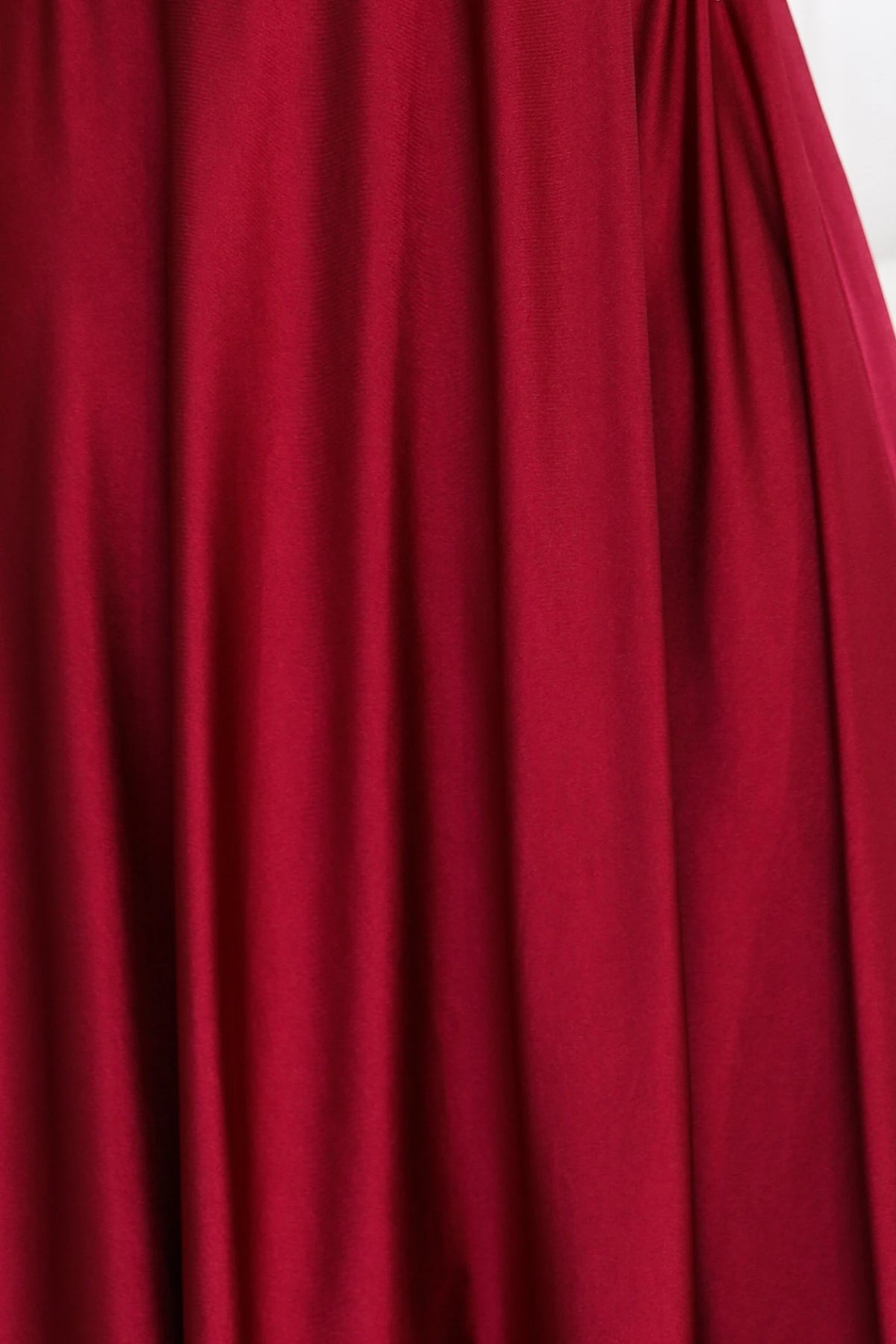646-5 Rochie de seară lungă cu bretele și șliț la picior - bordo