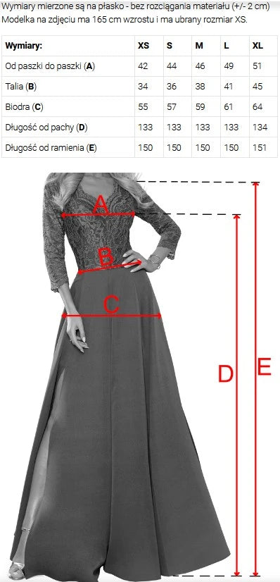669-2 Rochie maxi de nuntă cu floare pe umăr și șlit - albastru deschis