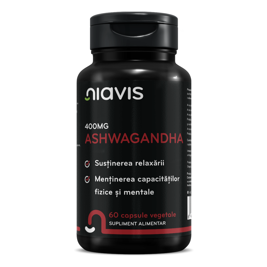 Ashwagandha 60 cps - Supliment Natural pentru Relaxare și Energie