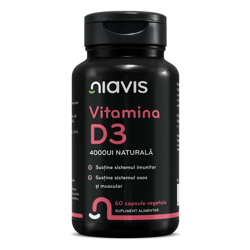 Vitamina D3 4000ui Naturala 60 cps