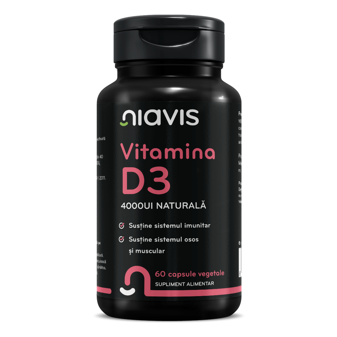 Vitamina D3 4000ui Naturala 60 cps