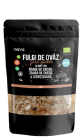 Fulgi de Ovaz Fini Fara Gluten cu Miez din Boabe de Cacao, Zahar de Cocos si Scortisoara Ecologici/Bio 200g
