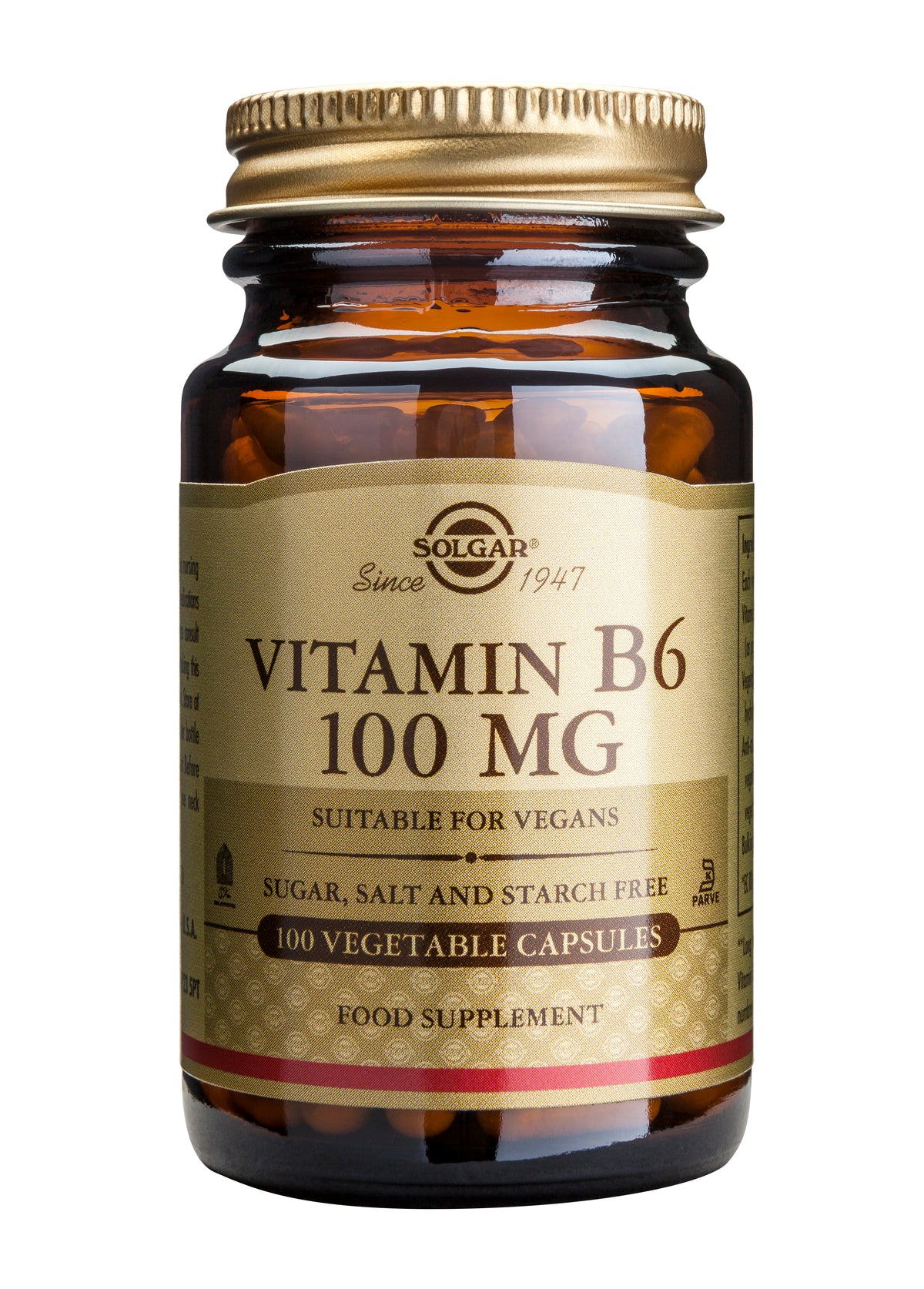 Vitamin B-6 100mg 100 veg caps