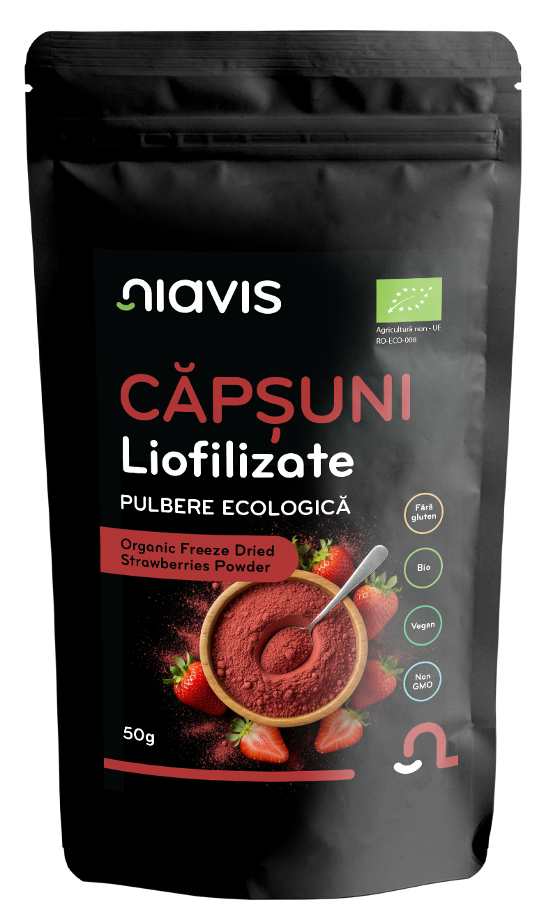 Capsuni Liofilizate Pulbere Ecologica/BIO 50g