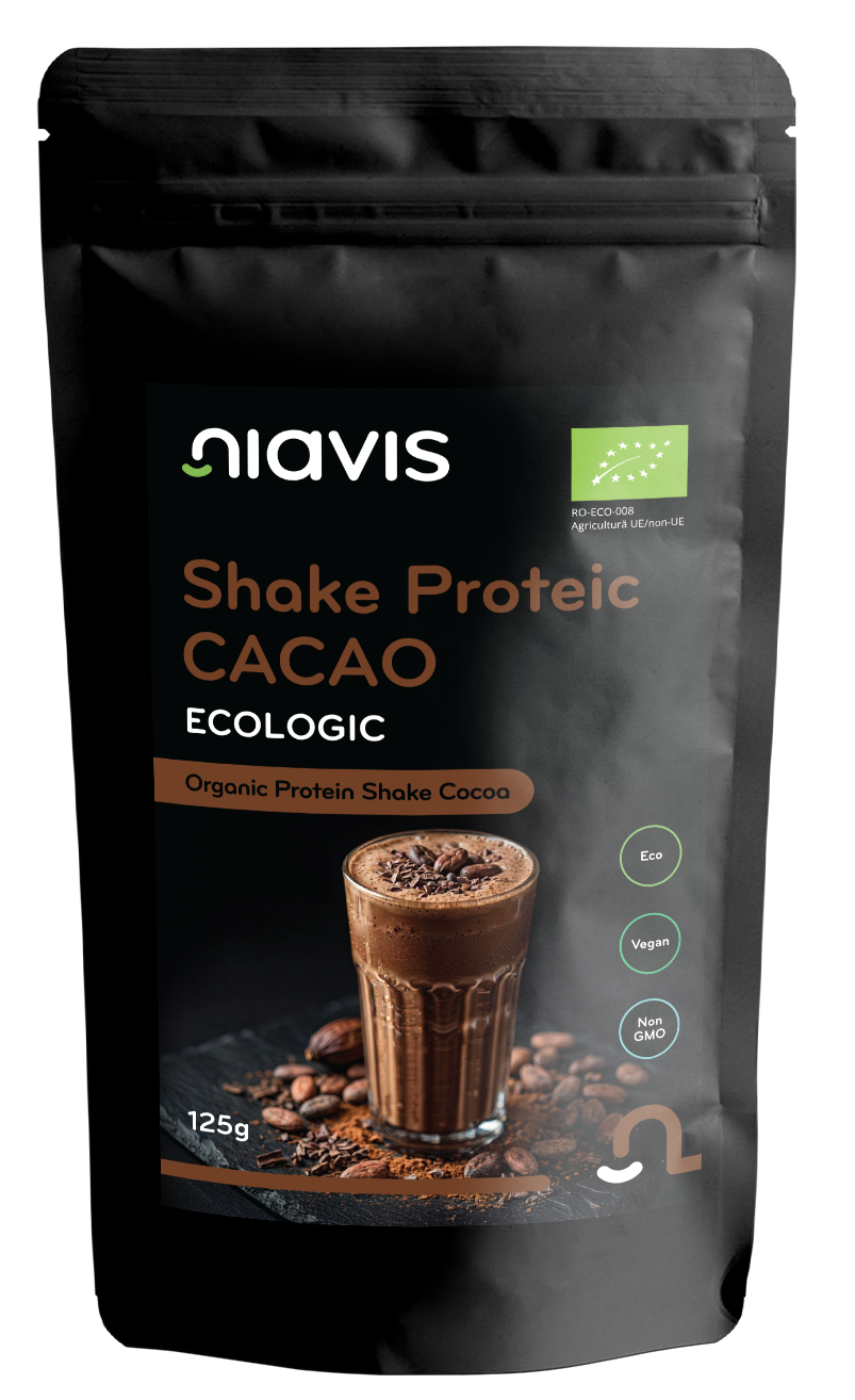 Shake Proteic Cacao Ecologic/BIO 125g - Nutriție Naturală