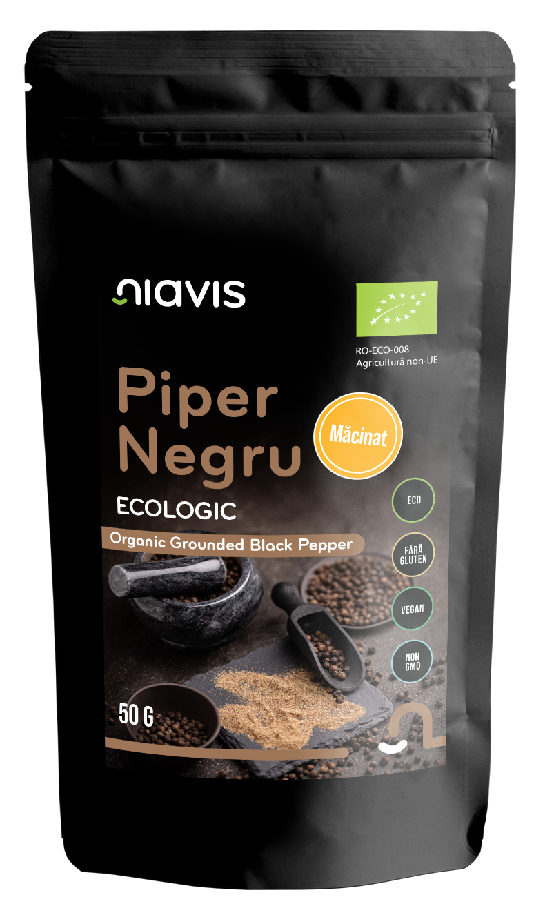 Piper Negru Macinat Ecologic/BIO 50g