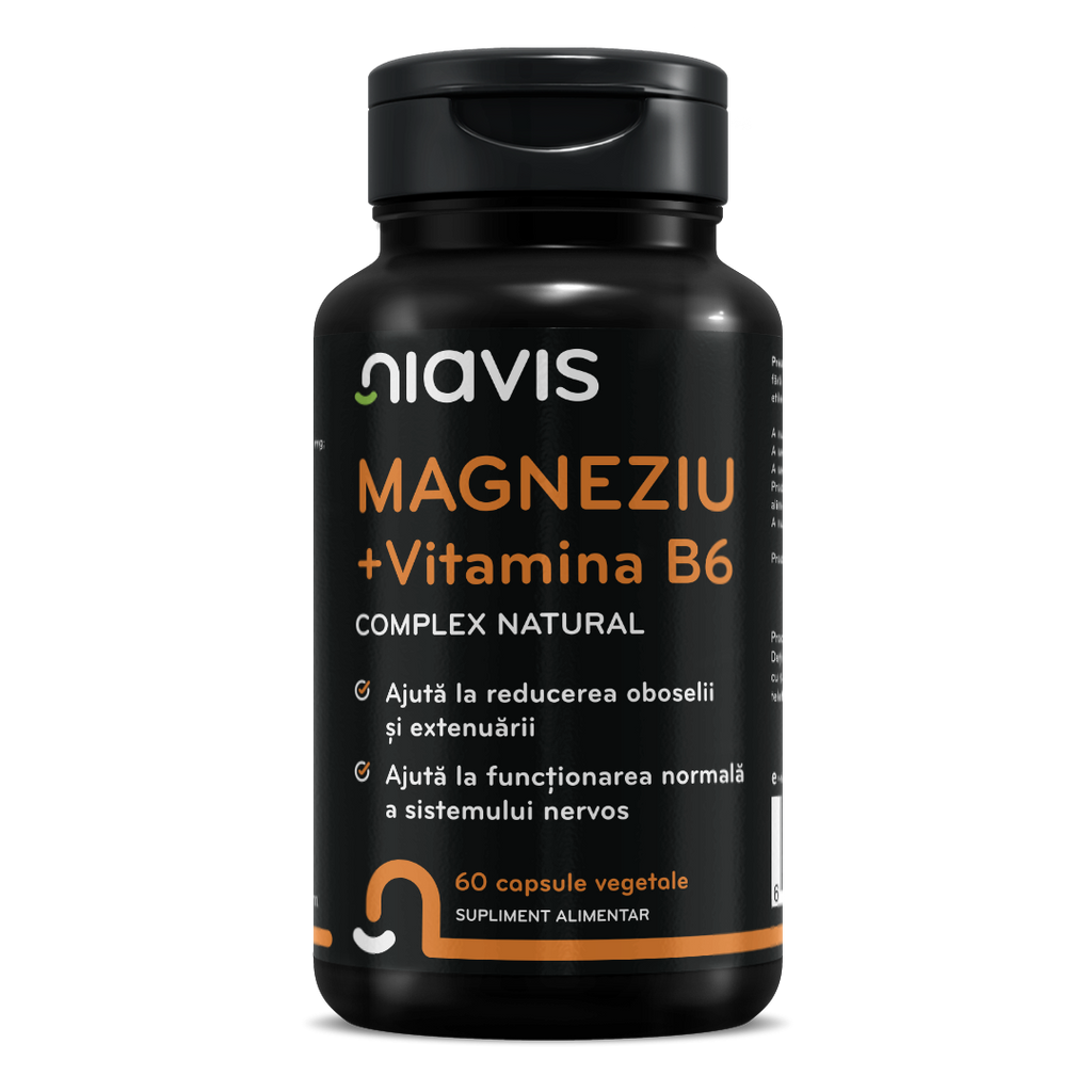 Magneziu + Vitamina B6 60cps - Supliment Esențial pentru Vitalitate
