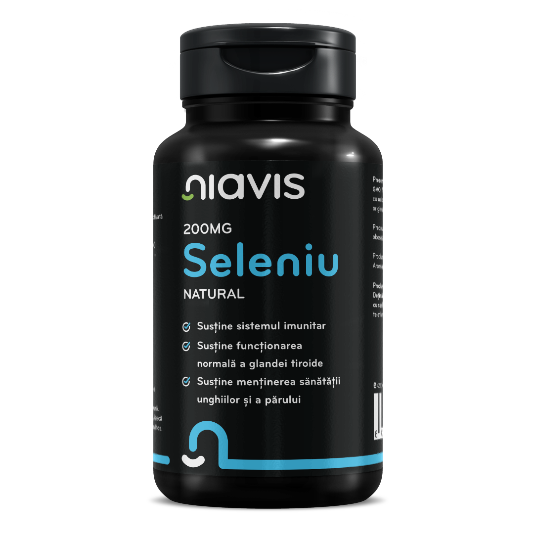 Seleniu Natural 200mcg 60 cps