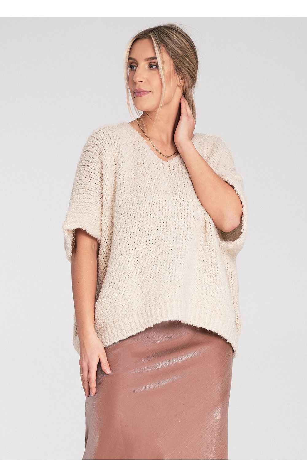 Short sleeve sweater Figl