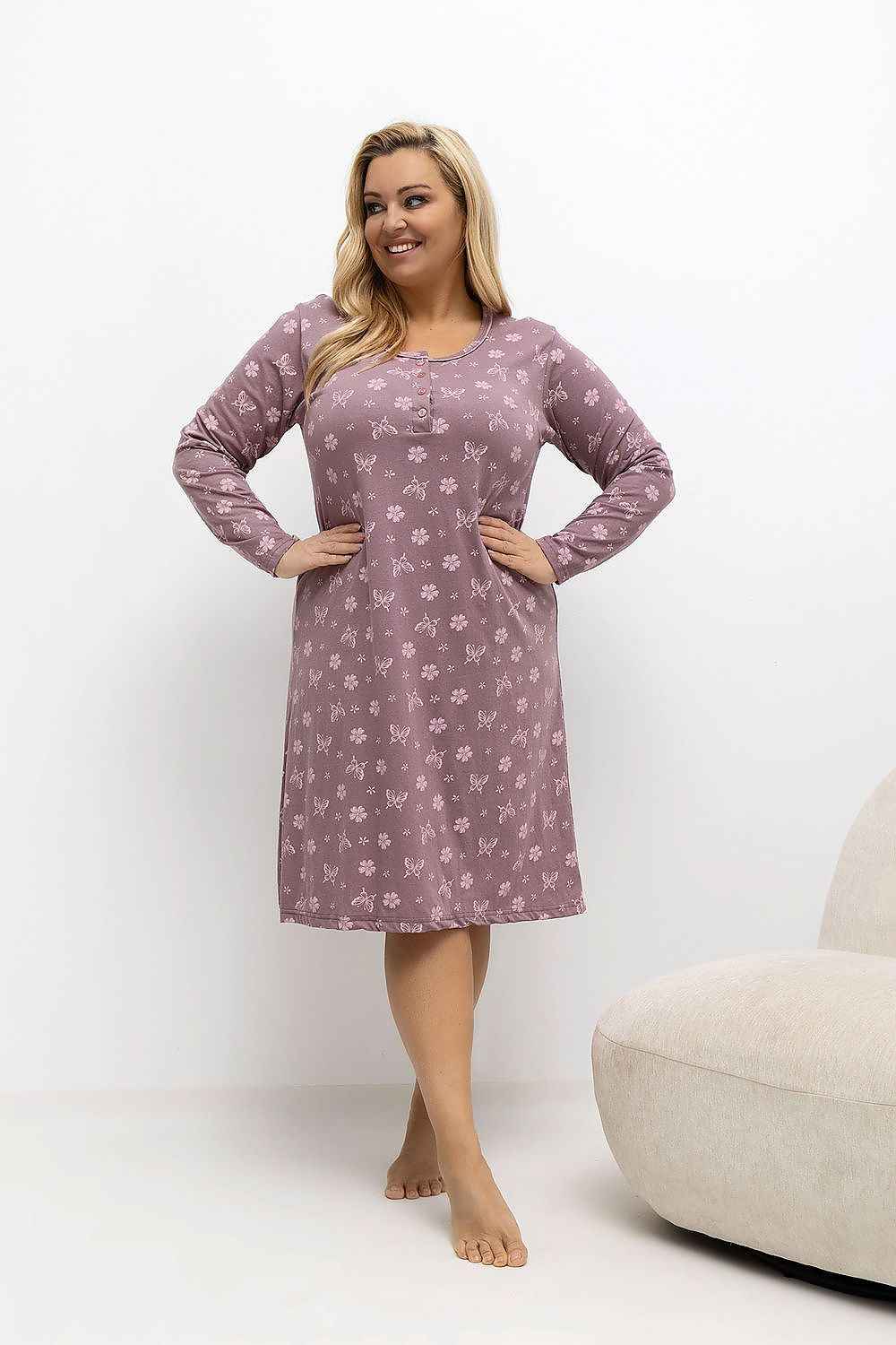 Plus Size Nightgown Forever Pink