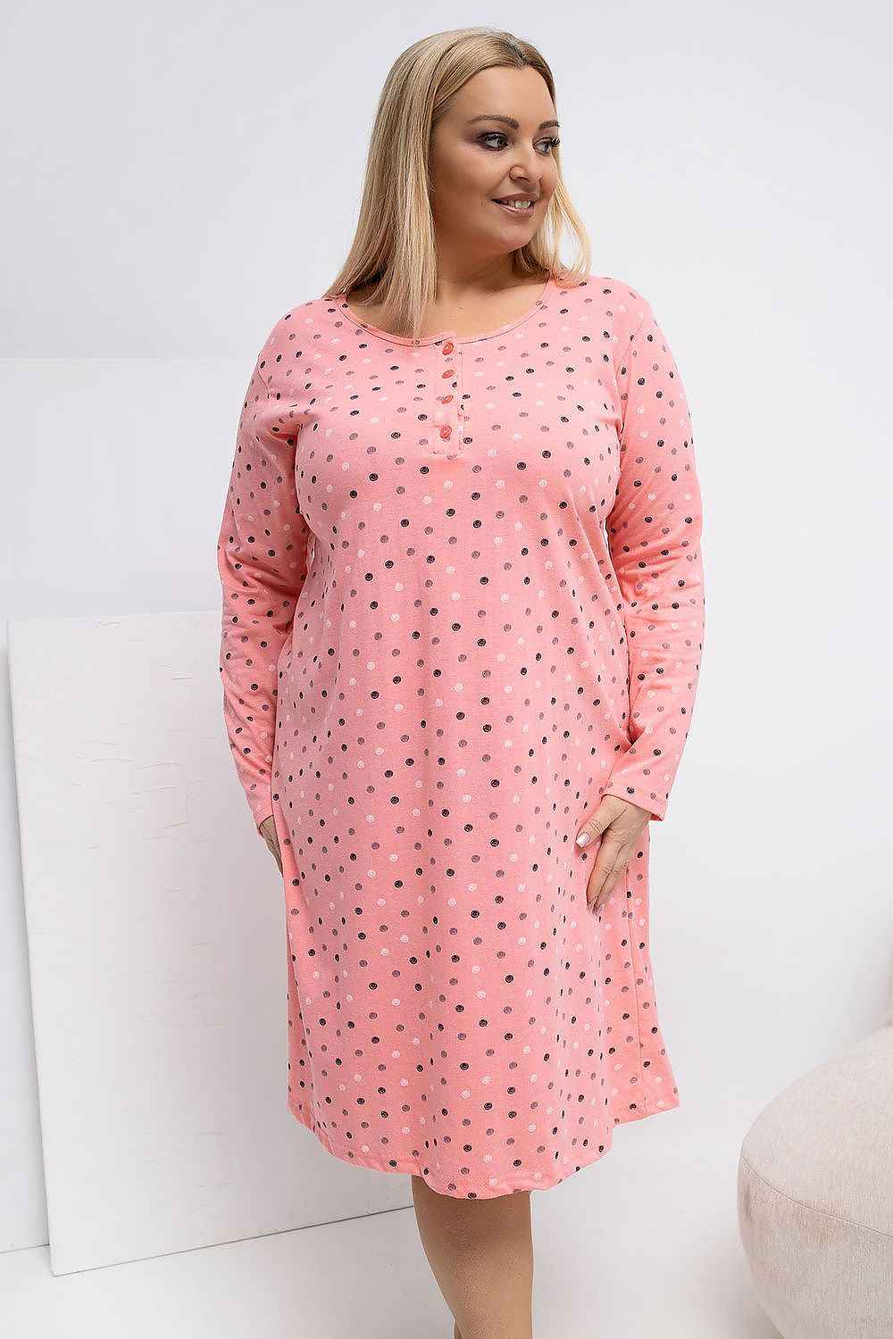 Plus Size Nightgown Forever Pink