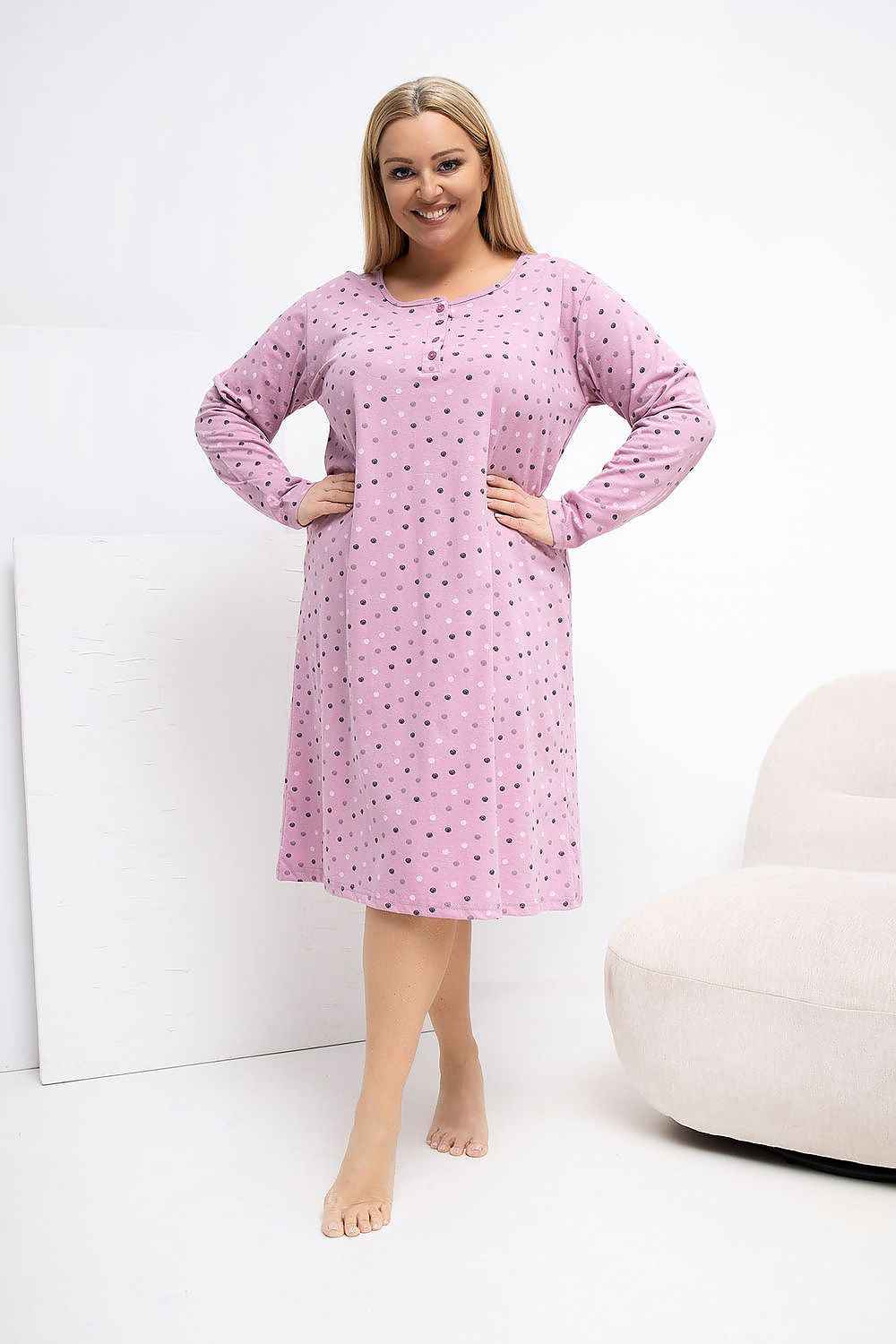 Plus Size Nightgown Forever Pink