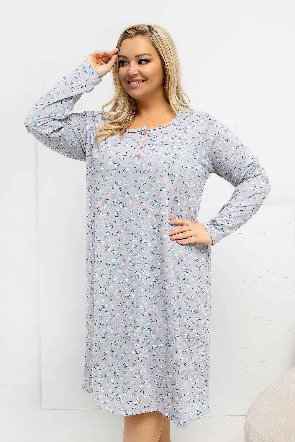 Plus Size Nightgown Forever Pink