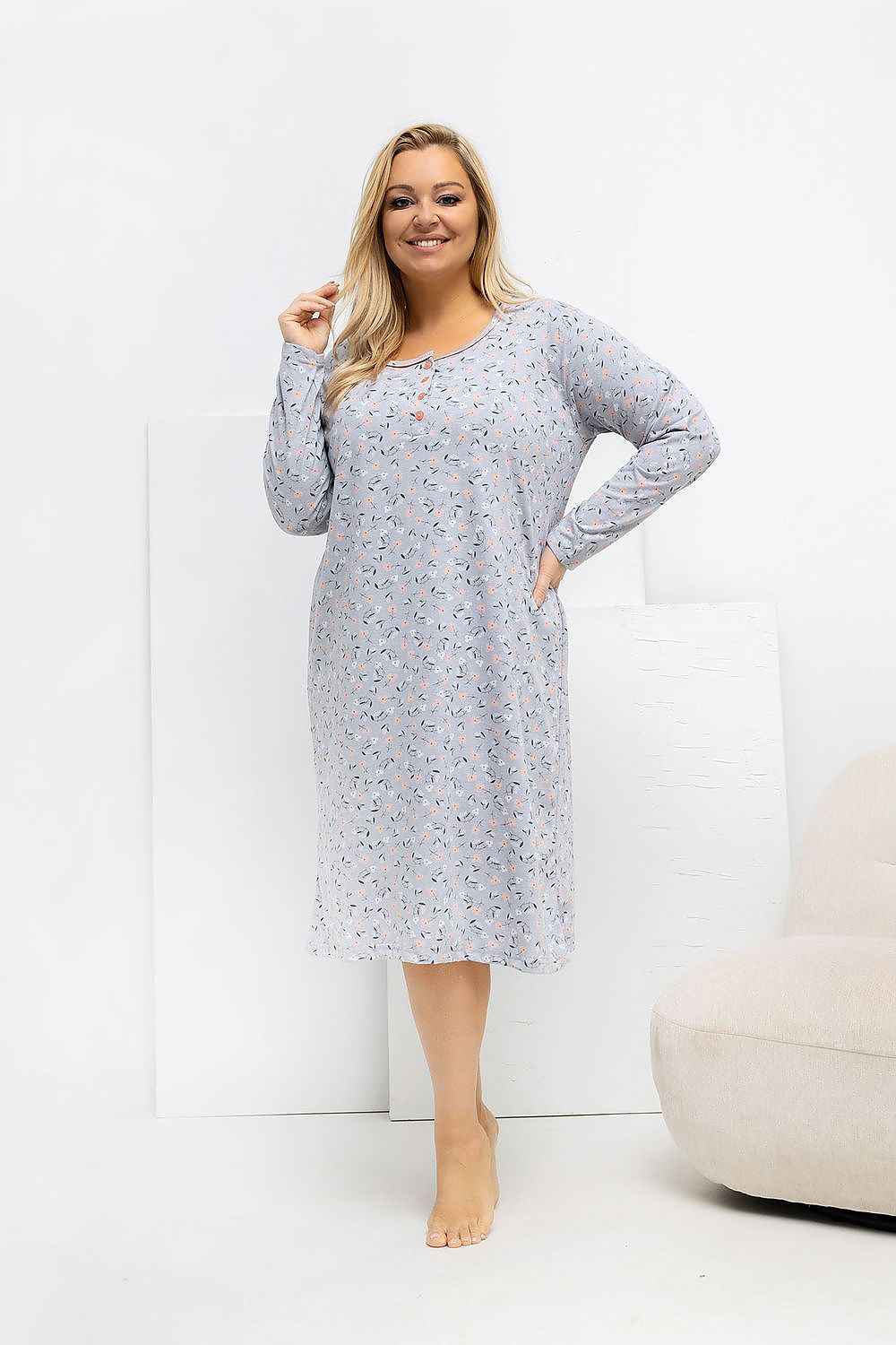 Plus Size Nightgown Forever Pink