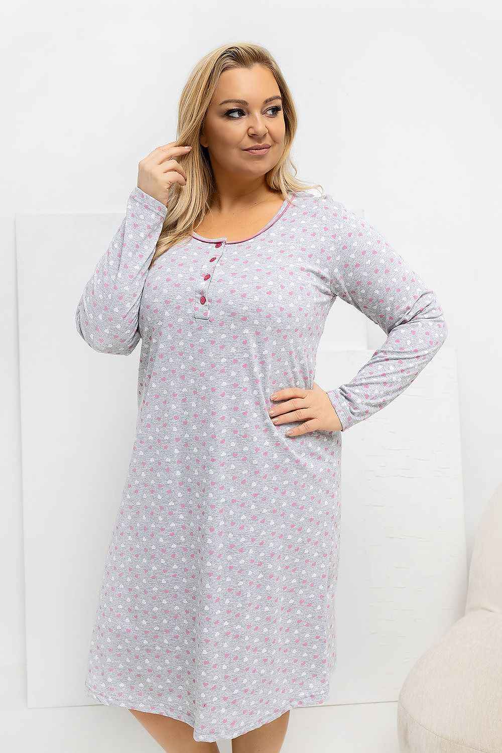 Plus Size Nightgown Forever Pink