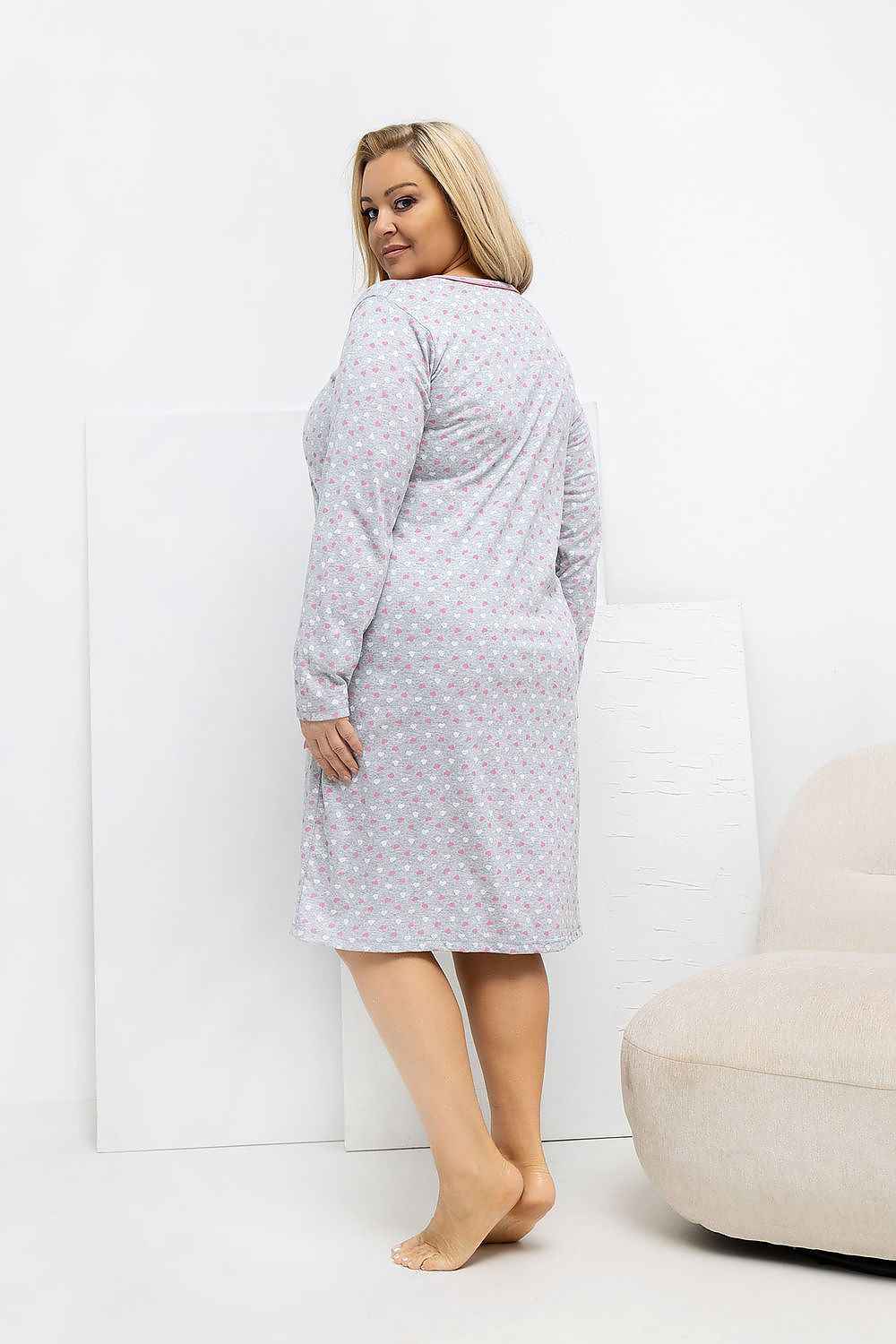 Plus Size Nightgown Forever Pink