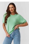 Short sleeve sweater Makadamia