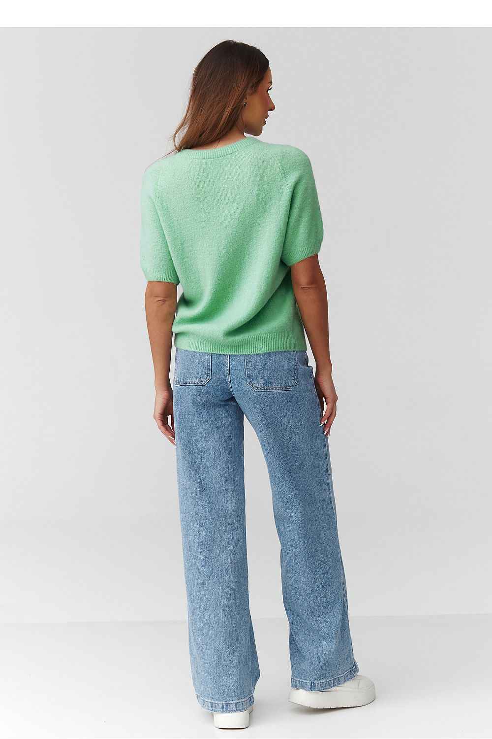 Short sleeve sweater Makadamia