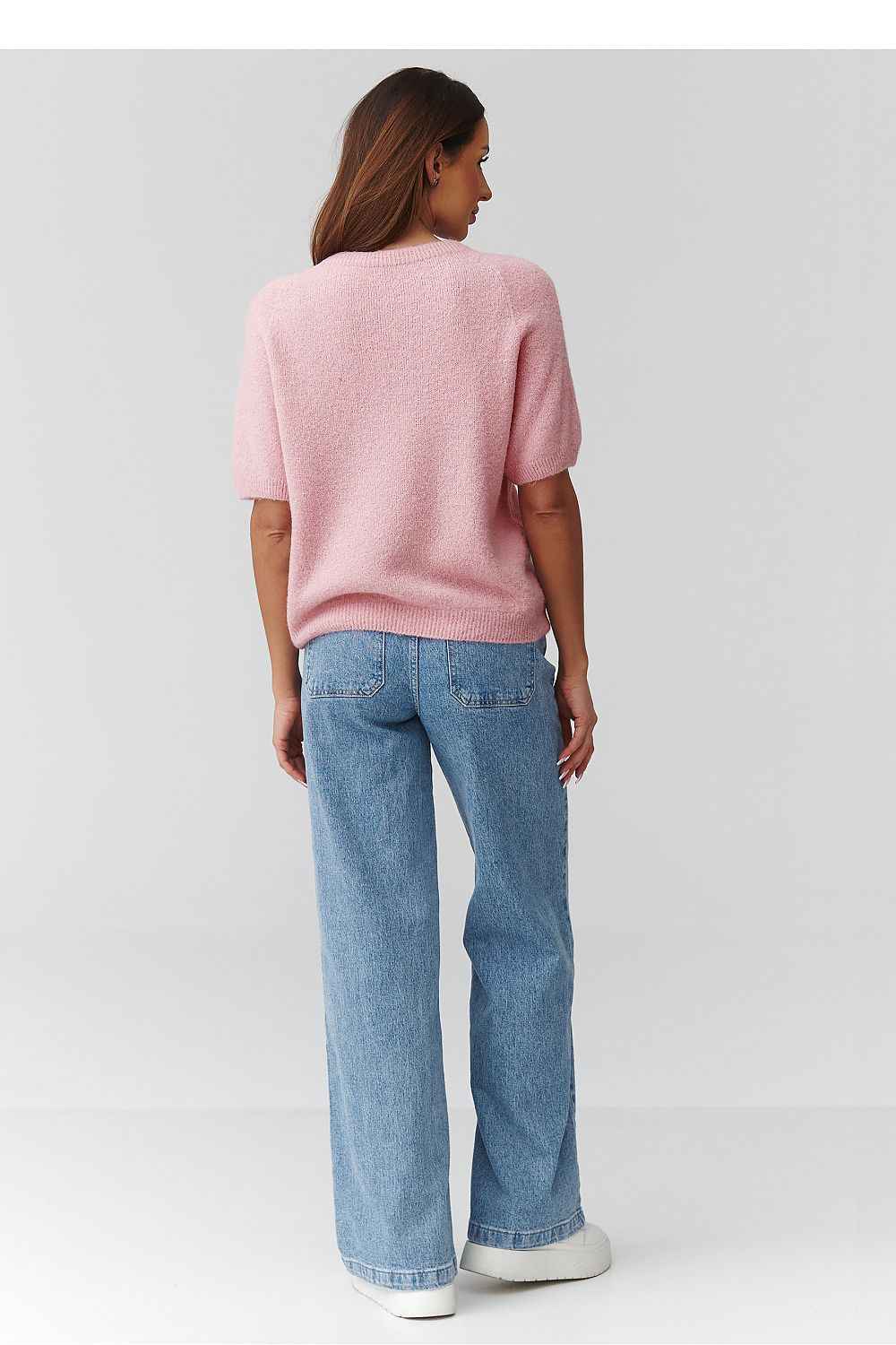 Short sleeve sweater Makadamia