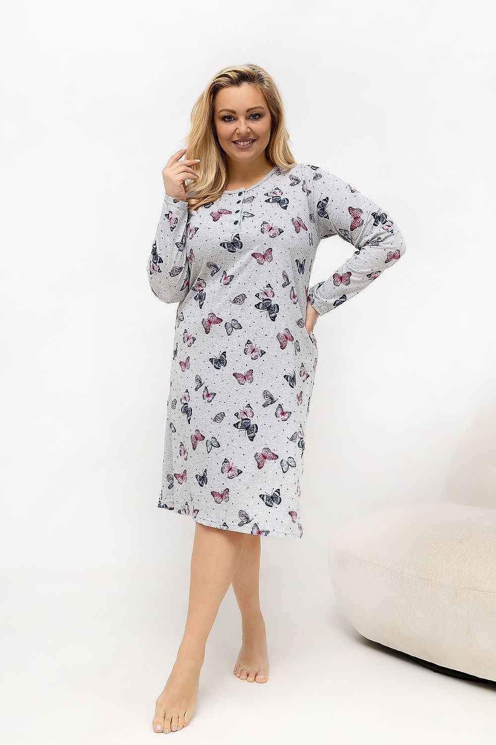 Plus Size Nightgown Forever Pink