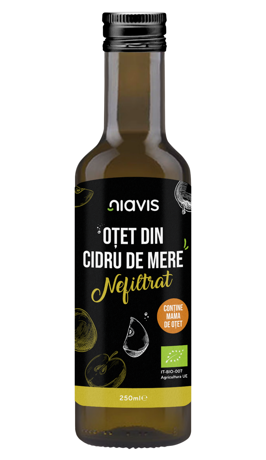 Otet din Cidru de Mere Nefiltrat Ecologic/BIO 250ml