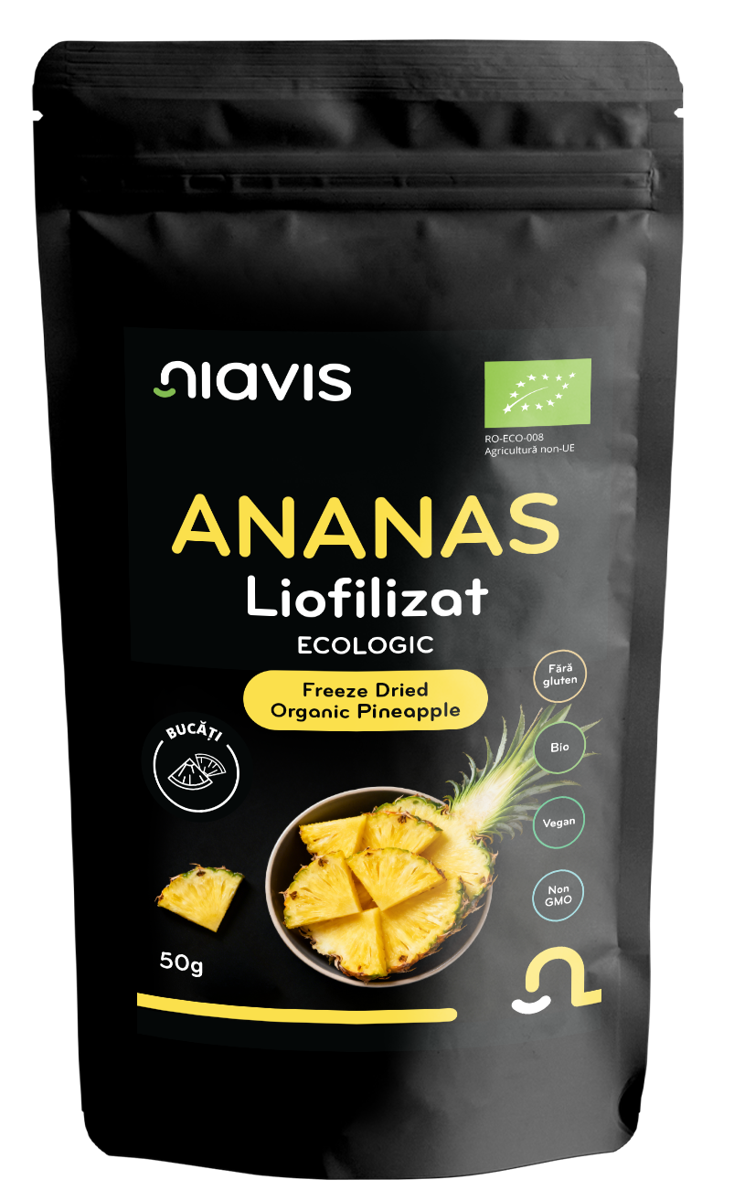 Ananas Liofilizat Bucati Ecologic/BIO 50g