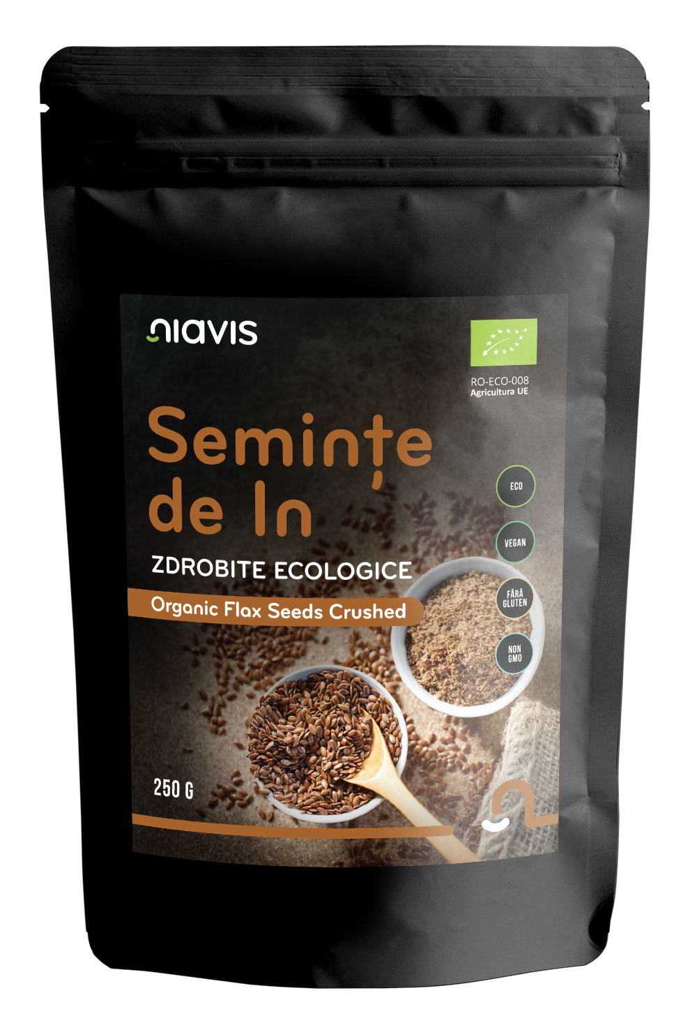 Seminte de In Zdrobite Ecologice/Bio 250g